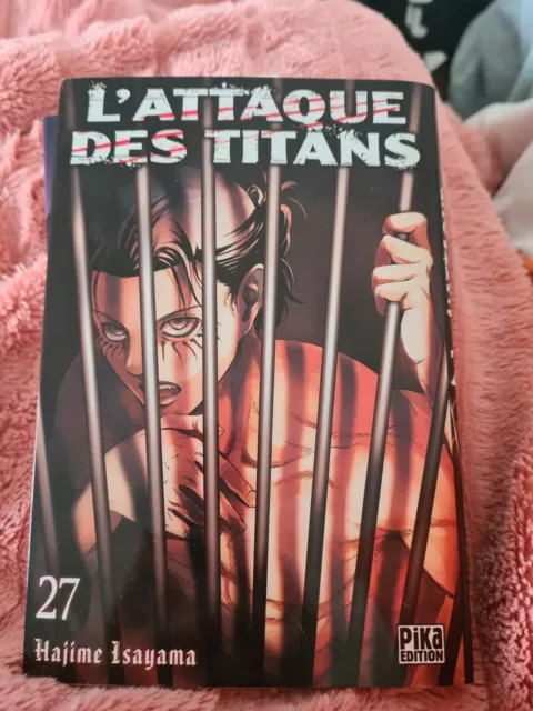 Mangas lot tome 27 et 28 attack on titan