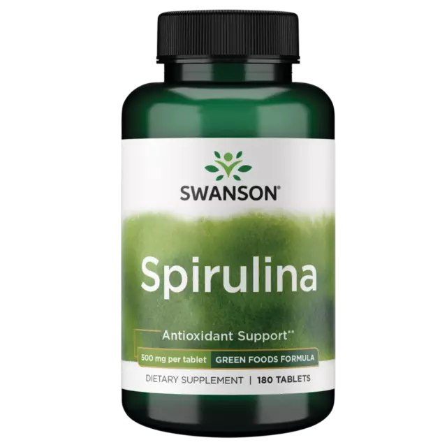 Swanson Spirulina 500 mg 180 Tablets