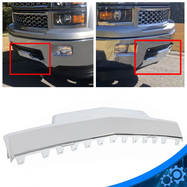 CHROME FRONT LOWER bumper Skid Plate for 2014 2015 Chevy Silverado 1500