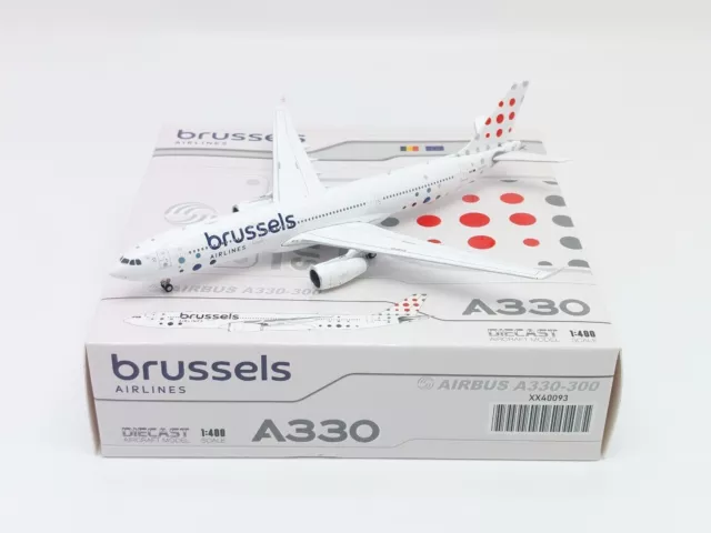 Jc Wings Brussels Airlines Airbus A330-300 1:400 Diecast Jc4Bel0093 In Stock