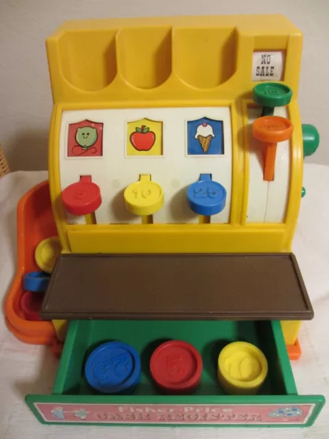 Fisher Price Kasse, Registrierkasse aus den 70er Jahre, cash Register