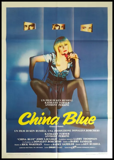 CHINA BLUE 1984 Manifesto Film 2F Poster Originale Cinema KEN RUSSEL