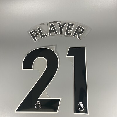 Everton Ufficiale NOME NUMERO GIOCATORE Taglia Nero 2021-22 Premier League 
