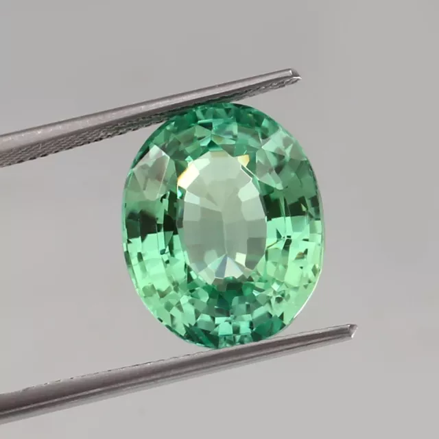 AAA Natural Flawless Ceylon Green Sapphire Loose Oval Gemstone Cut 16x12 MM