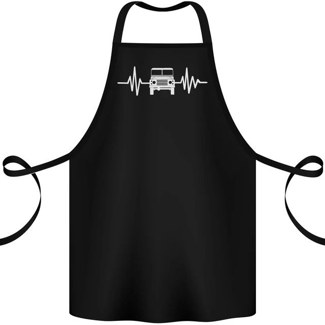 4X4 Heart Beat Pulse Off Road Roading Cotton Apron 100% Organic