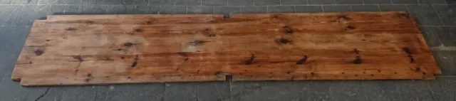 alte lange Holzplatte Holzbrett Tischplatte Tafel Arbeitsplatte 334x69x2,3 cm