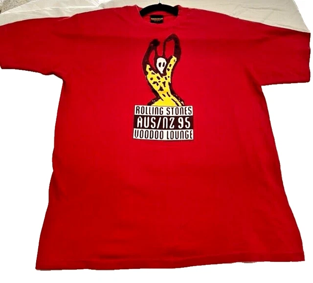 rolling stones BROCKUM L Rolling Stones Steel Wheels Tour 1989 Tongues Top Brockum L