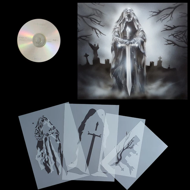 AS-358 Airbrushschablone Friedhof - Step-by-Step Für Tolle Motive