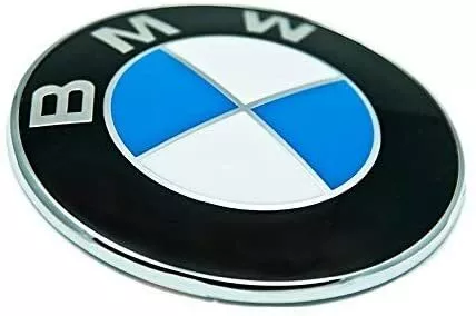 Stemma Cofano/Portellone Logo Per Auto Compatibile Bmw Logo Fregio 74 Millimetri