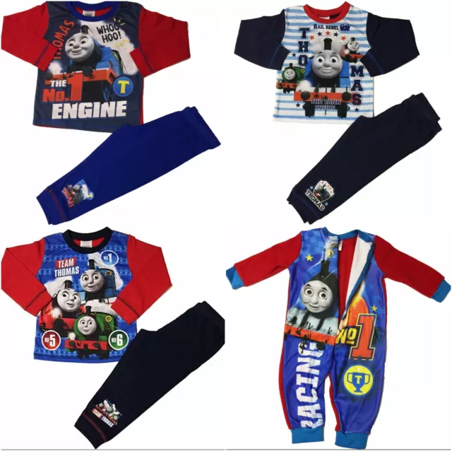 Kids Thomas The Tank Engine Boys Pjs Pyjamas Sleepwear Ages 1 to 5 Years