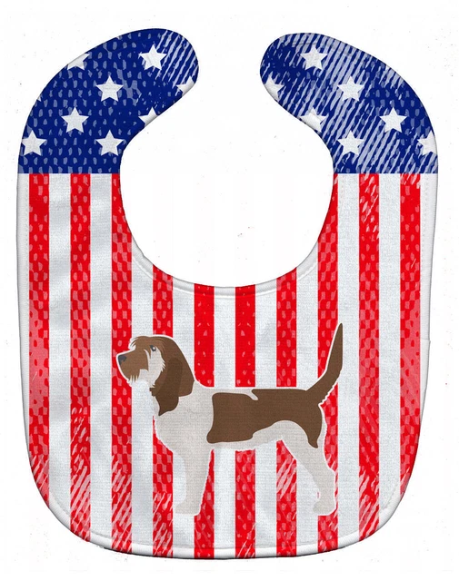 USA Patriotic Grand Basset Griffon Vendeen Baby Bib BB3290BIB-S