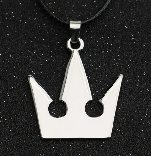 KINGDOM HEARTS NECKLACE Sora's Crown Metal Pendant Cord Role Play Video Game 2