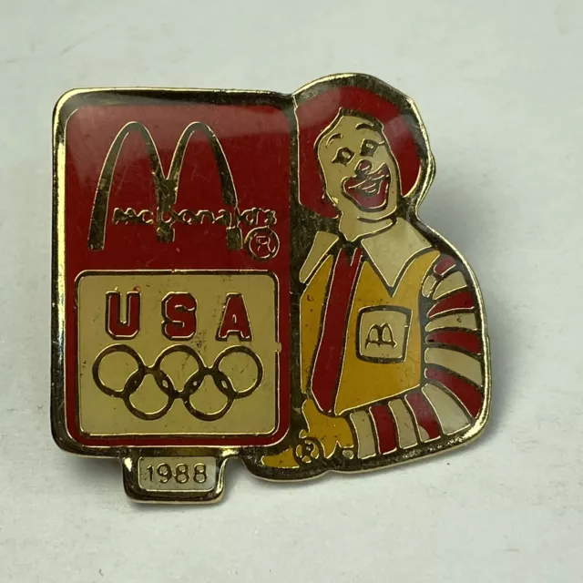 McDonalds Ronald McDonald Clown Golf, Play Place, Olympics Hat Pins Lot of 4 3