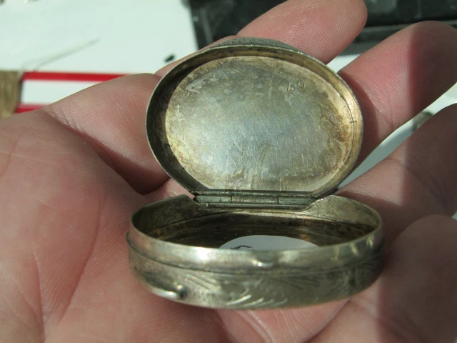 Antique Eastern White Metal Box - Unknown Marks - Possibly Russian