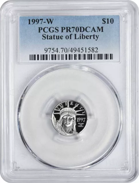 1997-W $10 American Platinum Eagle PR70DCAM PCGS