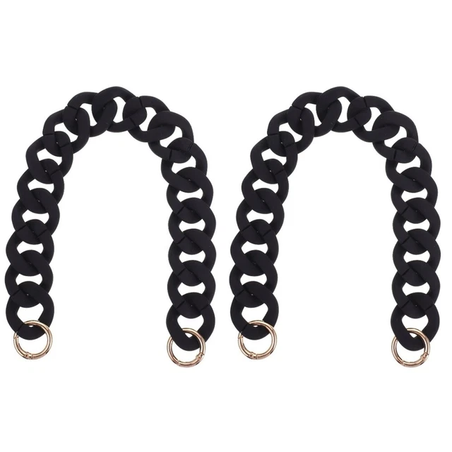2 PCS Abnehmbare Taschenkette DIY-Kette Umhängetaschen Zubehör Schulterriemen