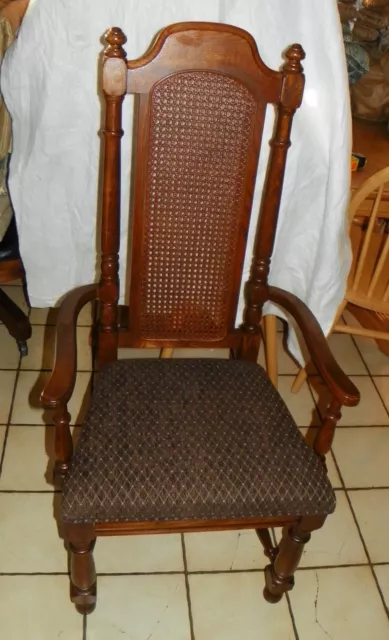Dark Oak Armchair / Desk Chair by Thomasville  (AC138)