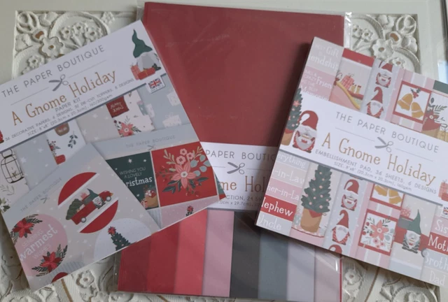 Ein Gnome Urlaub.  Der Papierladen. Papier, Topper. Verzierungspad. Karte
