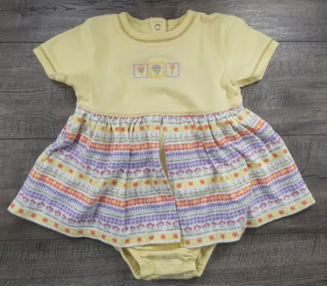 Baby Girl Clothes Rainbow Tag Vintage Gymboree Infant Wild Flowers Romper