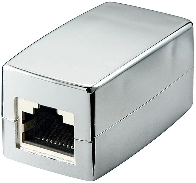 Modularkupplung; CAT 5 RJ45 2xF 1:1 MODULAR KUPPLUNG