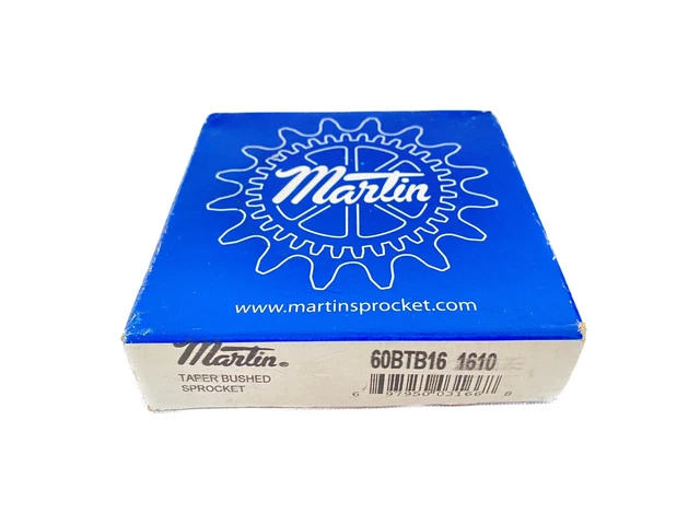 New MARTIN Taper Bushed Roller Chain Sprocket 0.75” Pitch 60BTB16-1610