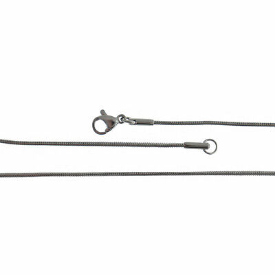 Collar de cadena de serpiente de acero inoxidable 16" - 2 mm - 1 collar - N577