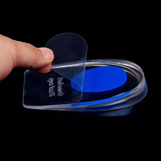 Heel Support Pad Cup Gel Silicone Shock Cushion Orthotic Insole Plantar Care#km 3