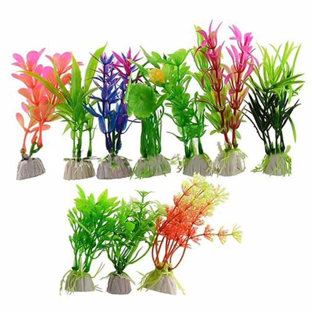 Acqua Pianta Artificiale Acquario Giardino Casa Paesaggio Laghetto Decorazione