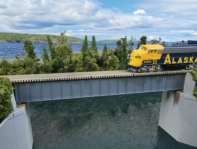 Spur H0 -- Bausatz Brücke Eisenbahnbrücke Länge 31,5 cm - 4508 NEU