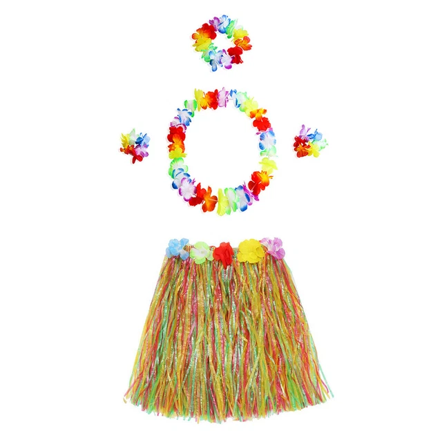 jupe en de hula tropicale Tropical Hula Grass Skirt 2 ensembles Hawaii Tropical 3