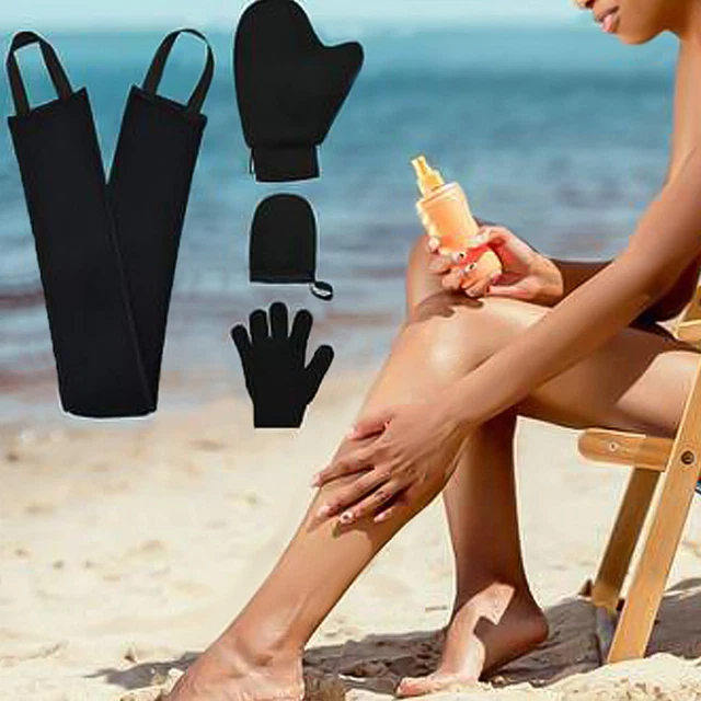 4 piezas / juego de guantes autobronceadores Glossy All-match Spa