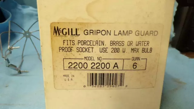 6  Mcgill ,  Gripon Lamp Guard, 22002200A