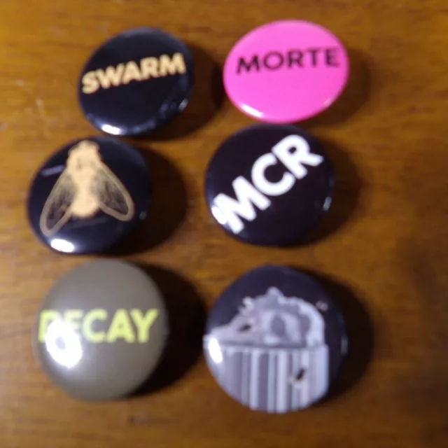 4 MY CHEMICAL ROMANCE Pinbacks Buttons 1 Pins Badges Emo POP Punk Music  Band