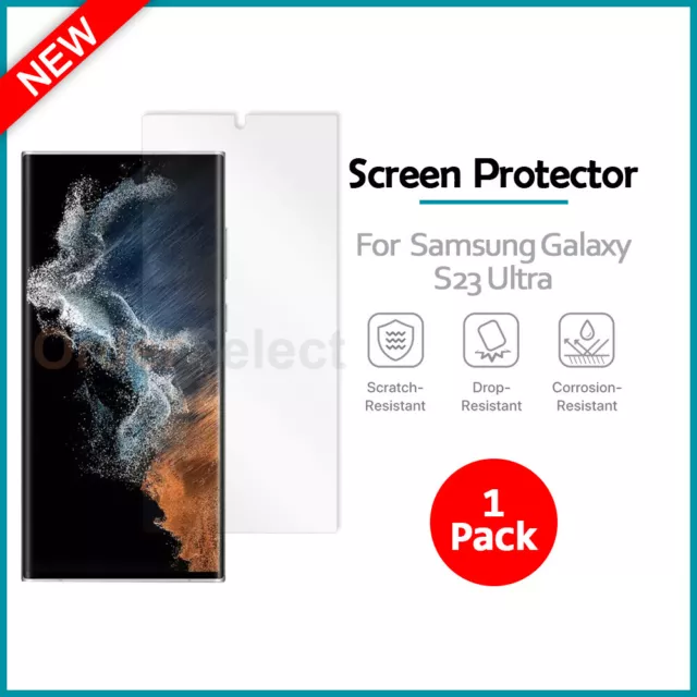 1-100 Lot LCD Clear Hydrogel Film Screen Protector for Samsung Galaxy S23 Ultra