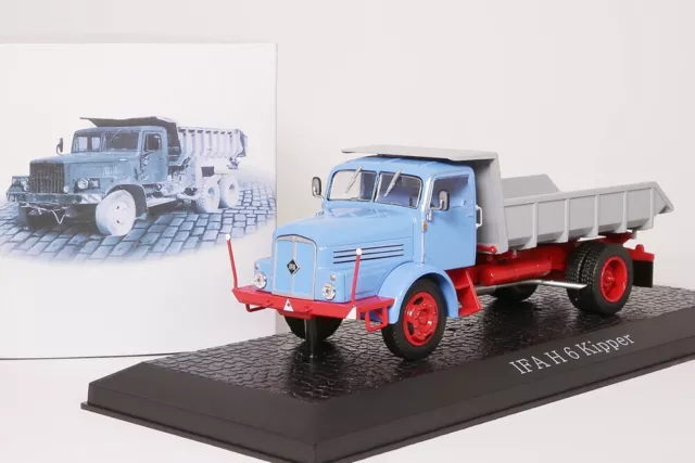 IFA H6 LKW Kipper blau/grau Atlas Verlag 1:43 NEW/OVP 7 167 115