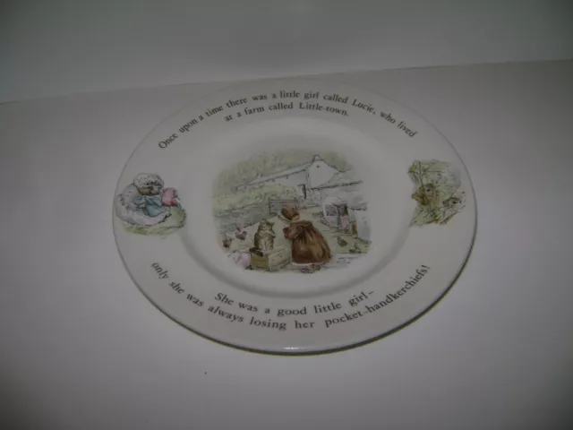 Wedgwood of ETRURIA & BARLASTON MRS TIGGY WINKLE BEATRIX Replacement Plate Salad