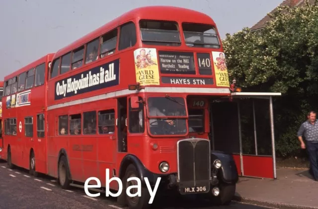 ORIGINAL 35mm BUS SLIDE LONDON TRANSPORT RT489 on 14/7/78