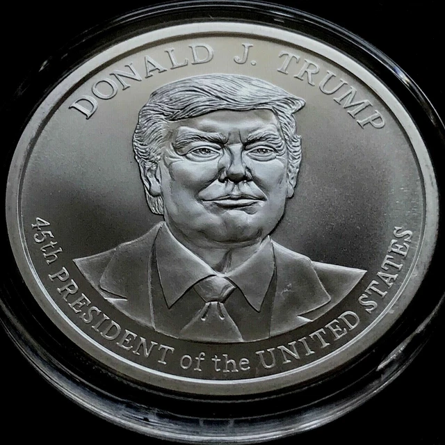 Donald Trump 2020 1 oz .999 Silver BU Coin 45th President Commemorative New MAGA