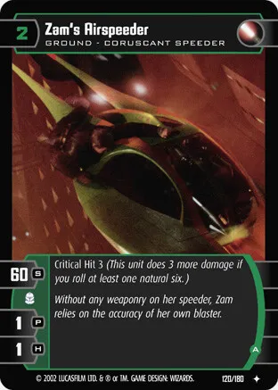 Zam's Airspeeder (A) - Attack of the Clones - Star Wars TCG