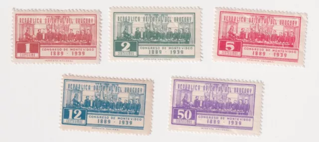 Uruguay, Mi 604-608, Jahrestag interametikanischen Juristenkongresses