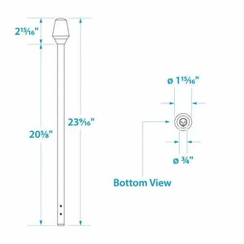 Boating Accessories Neuf Seachoice Econo Masthead LIGHT-10 3/8SCP 05961 2