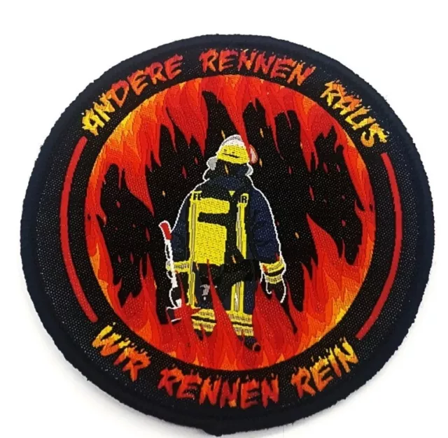 Feuerwehr Helden Textil Klett Patch