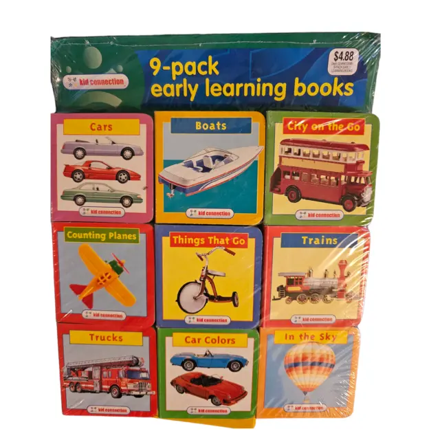 Paquete de 9 libros de aprendizaje temprano para niños vintage de Kid Connection