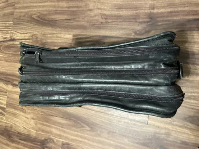 VINTAGE LEATHER TUMI Laptop Briefcase Luggage Carry Bag Black $65.00 ...