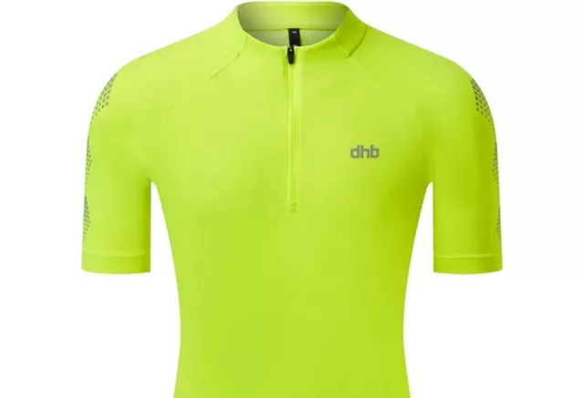 dhb Taschenlampe kurzärmeliges Radfahren Trikot Herren groß *original* UVP £40