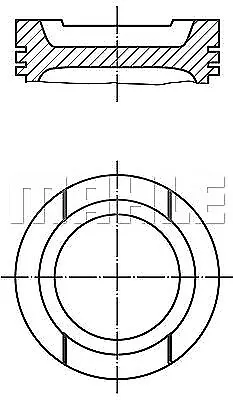 MAHLE Kolben  u.a. für AUDI, SEAT, SKODA, VW