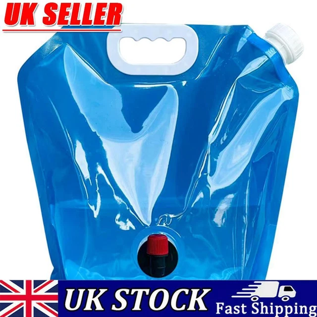 Camping Folding Water Bag No Leakage Water Container with Faucet Pouch (10L)