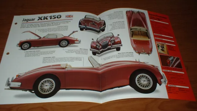 ★★1958 Jaguar Xk150 Se Original Imp Brochure Specs Info 58 57-59-60-61 Xk 150Se★