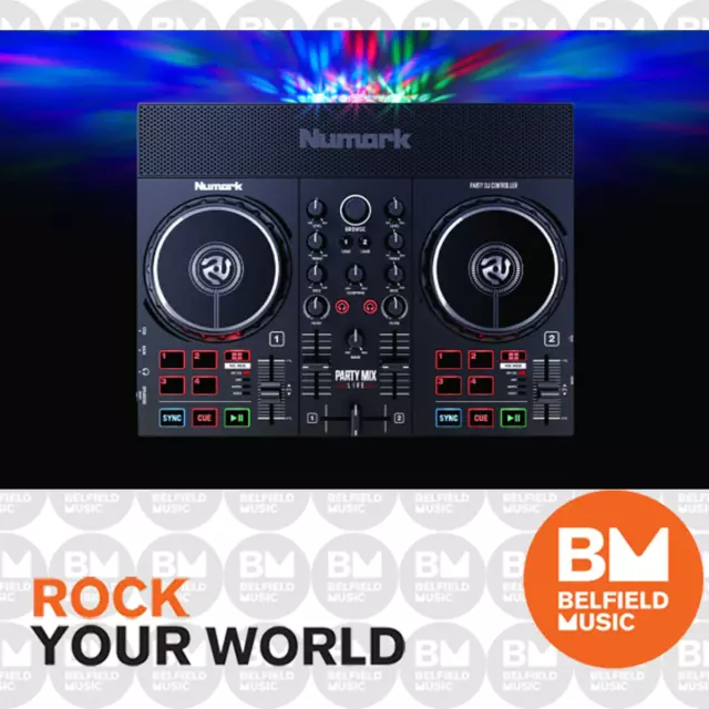 Numark Party Mix Live DJ System w/ Lights + Speaker - Brand New - Belfield Music