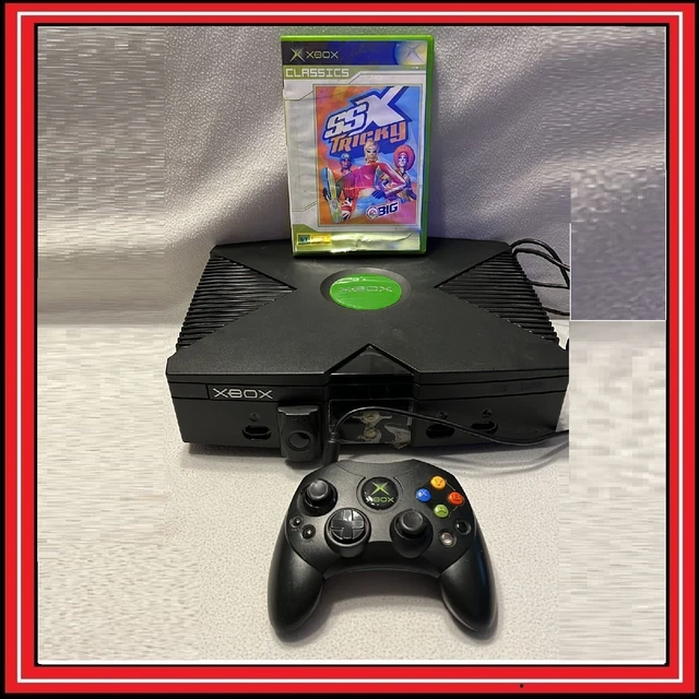 Console Microsoft XBOX Classic ORIGINALE + Controller Gamepad + Gioco SSX Tricky